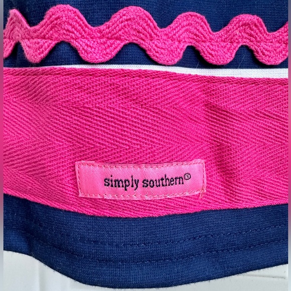 Simply Southern Stripe Tunic Dress by XXL Midi Sleeveless V Neck XXL NWT - Picture 8 of 11